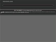 Tablet Screenshot of moresun.com
